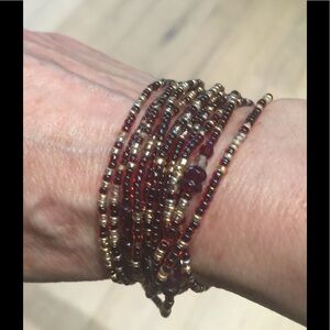 Anklet, Bracelet Necklace 86” Beads